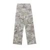 Herrenhose DEEPTOWN Y2K Camo Cargohose Männer Vintage Camouflage Gerade Hose Männlich Lose Lässige Hip Hop Streetwear Multi-Pocket Herbst 231027