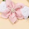 Hair Accessories Pink Floral Bands Nylon Flower Headbands For Baby Girl Toddler Infant Headband Elastic Headwear Kids