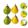 Party Decoration 4pcs Pear Model Cabinet Fruit Decors Po Props Simulated Models Ship