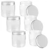 Bouteilles de stockage 6 pièces couvercle en aluminium Mason pots alimentaire récipient en verre yaourt conserve couvercles portables Mini bébé conteneurs voyage bouteille pot