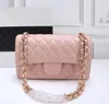 CC Bag Designer Handbag Shoulder Chain Clutch Flap Totes Bags Wallet Check Velour Thread Purse Double Letters Solid Hasp Waist Square Stripes Women Luxur