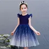 Abiti per ragazza 2023 Summer Girls Birthday Dress For Christmas Costume Up 2 pezzi Tutu Outfit Party Cosplay Polka Dots 3-12Yrear