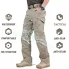 Herenbroekenmerk IX9 City Tactical Cargo Men Men Army Militaire Outdoor Multo-pockets Stretch Flexible Man Casual Lange broek