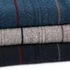 Men's Sweaters Autumn And Winter Pullover Round Neck Stripe Multi Color Business Casual Sweater Warm Fit Knit