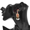 Dangle Earrings Alec Beads Tassel Bohemian Style Rhinestone Fashion Pearl Ruby Suitable For Women Christmas Jewelry Gifts