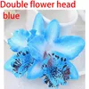 Haaraccessoires 10 stuks Dames Chiffon Bloemen Clips Vlinder Orchidee Alligator Voor Bruids Bruiloft Strand Feest Evenement Accessoire