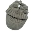 Vrouw Wollen Muts Winter Warm Paardenstaart Mutsen Gebreide Hoeden Home Fashion Volwassen Hiphop Paardenstaart Hoed Pet