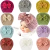 Accessoires pour cheveux, bandeau avec nœud papillon pour bébé, bandeau élastique, bonnet à fleurs, Turban pour fille, Bonnet pour nourrisson