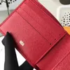 Flerfärgad lyxdesigner handväska kvinnors korta fällbara plånbok mode kort plånbok klassificering med kortväska 60895