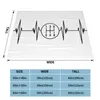 담요는 수동 자동차 운전자를위한 스틱 시프트 하트 비트 최고의 품질 편안한 침대 소파 소프 담요 레이싱