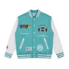 Autunm American Men Baseball Jersey Varsity Leather Sleeve Bomber Coat Women Baseball Jacket Letter Embroidery Designer Man