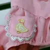 Dog Apparel Pets Clothes Doll Collar Embroidered Cloth Patch Jumpsuit Soft Flying Sleeves Dress Up Four Leggings Pet Costume For Teddy