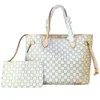 Designer Donna Monogrammi Borsa shopping Neverfalls in tela PM MM GM Borsa tote Borsa designer con portafoglio Borsa Moda Messenger in pelle vecchio fiore Reticolo marrone