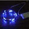 Strings Copper Led Fairy Lights 1M 2M Leds CR2032 Button Battery Operated Garland String Light Xmas Wedding Party Decoration