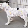 Dog Apparel Durable Rainwear With Traction Ring Breathable Buckle Design Pet Raincoat Rainproof