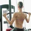 Akcesoria fitness bar stalowy bicept biceps ćwiczenie pręta w dół biceps oporności na ćwiczenia potrójne