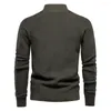 Herrjackor Mens Höst/vinter Cardigan -tröja Högkvalitativ Knitkläder Rockar Male Tops