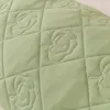 Federa per cuscino Classe A In fibra di cotone di soia trapuntata Federa lunga Tessuto di lino lavato morbido igroscopico delicato sulla pelle Tinta unita
