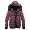 メンズジャケット冬の暖かいジャケットメンパーカーファーカラーフード付き濃厚な温かいコットンアウトウェアオスウィンドブレイカーブランドカジュアル高品質の男性コート231027