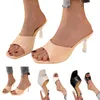 Sandalen Damen Stilettos High Heels Low Mid Square Heel Knöchelriemen Sandale Büro Damen Spitze Zehenschuhe Rose für Frauen