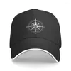 Baretten Gepersonaliseerde Vintage Nautische Kompas Baseball Cap Outdoor Vrouwen Mannen Verstelbare Kapitein Anker Boot Papa Hoed Zomer