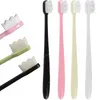 10pcs Ultra-fine Soft Fur Toothbrush Potable Toothbrushes With Opp Bag Packaging Deep Oral Cleaning Care Home Travel Brush Toothbrushes AccessoriesManual