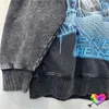 Erkek Tasarımcı Hoodie Washed Hellstar Ufo Sweatshirts Erkek Kadınlar Vintage Crewneck Kalın Heavy Cehennem Yıldız Saktik Yıpranmış Baskı Hoodie