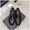 Men Black Brushed Leather Loafers Flat Penny Oxfords Platform Moccasins Casual Driving Sneaker Business Wedding Party Rubber