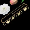 Collana in oro Collana di design Collana di gioielli per donna Collana con ape di perle di diamanti 18k