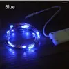 Strings Copper Led Fairy Lights 1M 2M Leds CR2032 Button Battery Operated Garland String Light Xmas Wedding Party Decoration