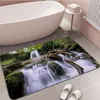 Teppiche Natur Wald Wasserfall Bodenmatte Rechteck Anti-Rutsch Home Soft Badmat Haustür Indoor Outdoor El Dekor