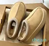 pantoufles bottes de graines de moutarde femmes australie designer botte de neige classique ultra mini plate-forme chaussons chaussure d'hiver en daim