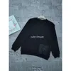 Erkek Hoodie Sweatshirt Tasarımcısı Hoodie Sweater Erkek Kazak Saf Pamuk Mektup Baskı Erkek Üçgen Etiketi Naylon Cep Saf Pamuk Yuvarlak Boyun
