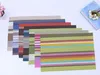 Tafelloper Mode Strip PVC Vierkante Eettafel Placemats Warmte-isolatie Mat Coaste Kom Pad Waterdichte Doek 4 stks/partij