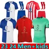 S-4 Fans Atlético de Madrid Jerseys de fútbol Griezmann 23 24 120 aniversario 2023 2024 M.Llorente Koke Saúl Correa Lemar Camiseta de fútbol Hombres Niños Kit Uniformes