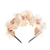 Hair Accessories Girls Children Headwear Lace Flower Clips Barrettes Hoops Hairbands Ornament