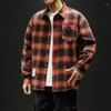 Mannen Casual Shirts 2023 Lente Herfst Winter Hoge Kwaliteit Plaid Losse Streetwear Lange Mouwen Retro Flanel Mannen