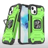 Funda resistente para teléfono con armadura de grado militar para iPhone 15 14 13 12 Pro Max Plus 11 XR XS Max Soporte anticaída para coche Soporte para anillo Cubierta con soporte