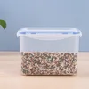 Caja de plástico transparente de microondas Caja rectangular refrigerador de almacenamiento de alimentos congelados 2000ml 1224678