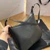 HELOISE BAG In Supple Leather Hobo Underarm Bag New Luxury Designer Zipped Closure Shoulder Bags Canvas Women's Handbag