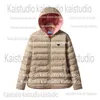 2023 Autumn/Winter Design Down Coat Women's Short Lightweight Hooded Versatile Casual Contrast Color Warm Inner Layer Coat