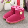 Crianças bailey botas de neve bota de couro genuíno para crianças botas com crianças calçados meninas sapatos de pelúcia sapato quente uggile