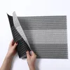 Table Mats 1pc Reusable Placemats For Dining PVC Stripe Pattern Non-Slip Heat Resistant Washable Easy To Clean