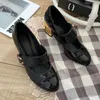 New Luxury Standard Dress Shoes Thick Sole Lazy Man With A Pointed Head Kicks Off English Style Small Sexy Leather For Women Shoes Work Shoes Coarse Size:35-41