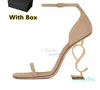 Femmes de luxe robe chaussures baskets talons hauts en cuir verni ton or triple noir nue femme dame sandales de mode fête mariage bureau pompes chaussure