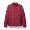 Manteau d'hiver rembourré en coton pour homme, veste rouge légère, grande taille, automne 2023