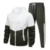 Männer Trainingsanzüge Frühling Herbst Männer Trainingsanzug Casual Anzug Männliche Jogger Mit Kapuze Jacken Hosen Zwei Stück Set Mode Hip Hop Laufsportbekleidung