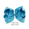 Hårtillbehör 1pc Grosgrain Ribbon Solid Color Bows Clip Girls Clips Hairpins Barrettes Baby Wholesale