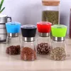 Salt Pepper Mill Grinder Glass Peppers Grinders Shaker Salts Container Condiment Jar Holder Ceramic Grinding Bottles Kitchen Tools TH1214