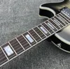 Classic standard light gray electric guitar, chrome hardware, custom service available, 6-string quilted maple electric guitar